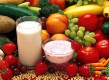 Ernaehrung: Obst, Gemüse, Milch